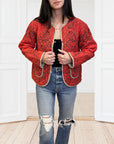 The Quilted Jacket - Red