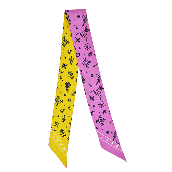 Amulet Flaco - Yellow/Pink
