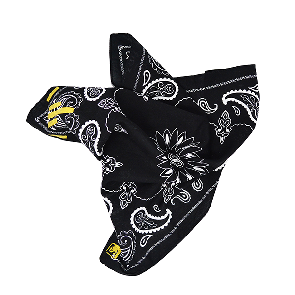 Doctor'd by Squar'd Away - Black Rectangle Kerchief