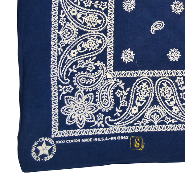 DOCTOR'D BY SQUAR'D AWAY - NAVY RECTANGLE BANDANA