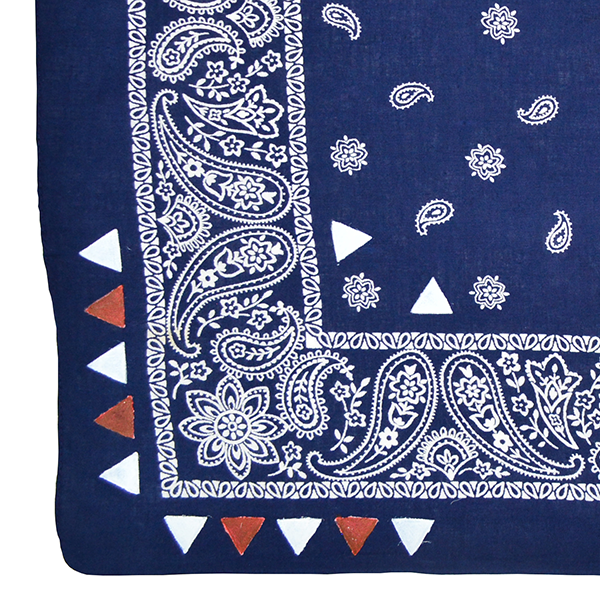 Doctor'd by Squar'd Away - Navy Triangle Bandana