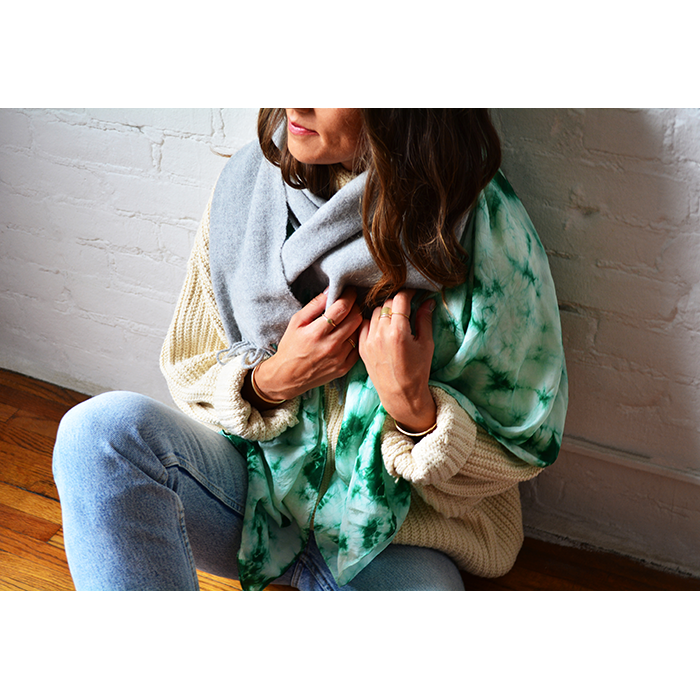 Tie Dye Stripe - Mint