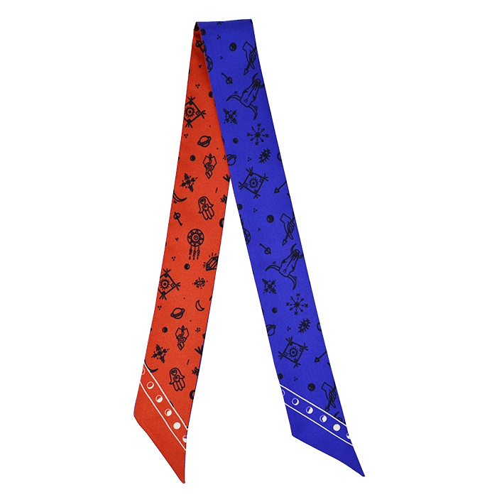 Amulet Flaco - Orange/Blue