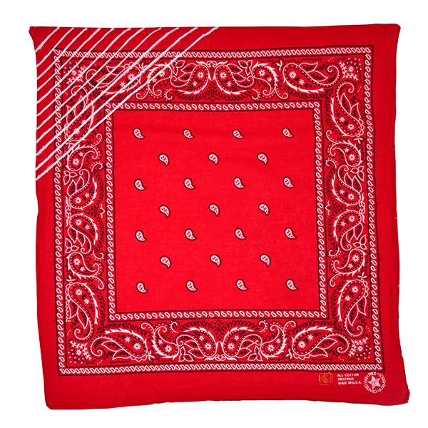 Doctor'd by Squar'd Away - Red Line Bandana