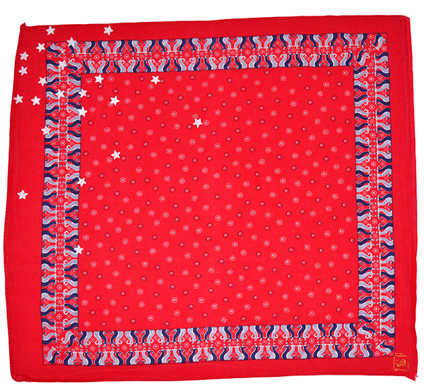 Doctor'd by Squar'd Away - Red Star Kerchief